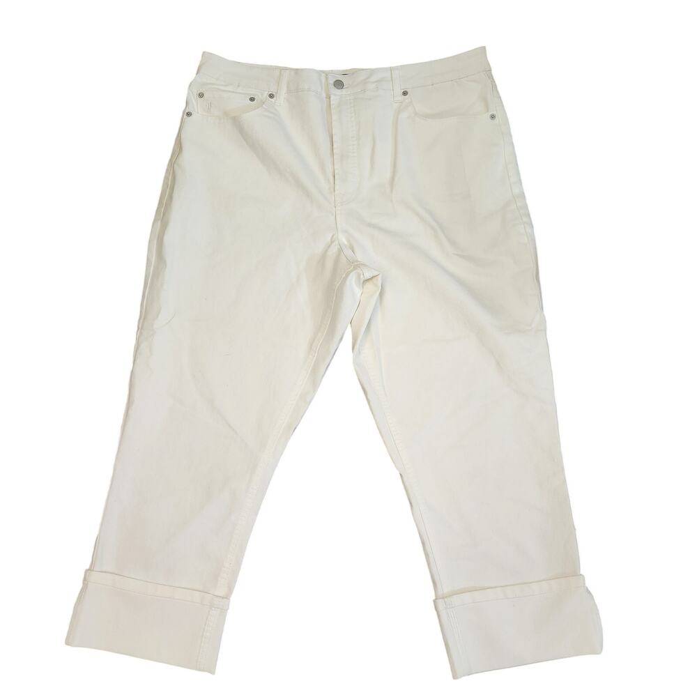 Frye White High-Rise Jeans size 16.